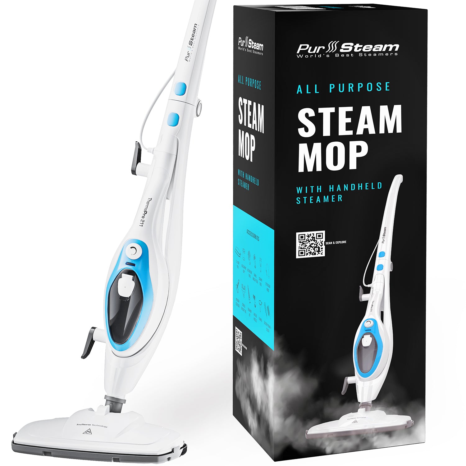 PurSteam 10-in-1 Steam Mop
