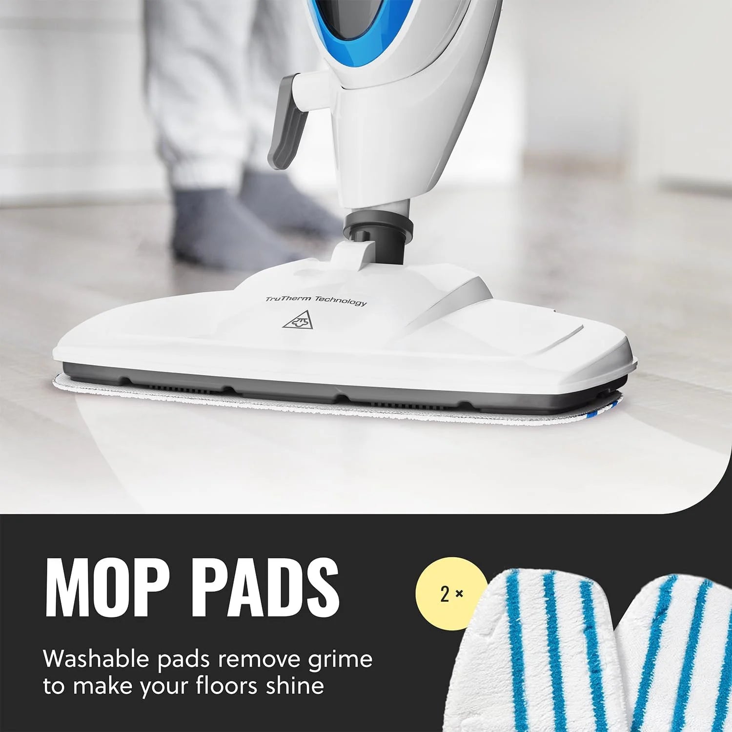 PurSteam 12-in-1 Steam Mop, Floor Steamer with Detachable Handheld Steam Cleaner for Tile, Hardwood Floors