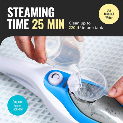 PurSteam 12-in-1 Steam Mop, Floor Steamer with Detachable Handheld Steam Cleaner for Tile, Hardwood Floors