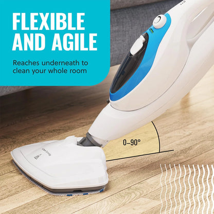 PurSteam 12-in-1 Steam Mop, Floor Steamer with Detachable Handheld Steam Cleaner for Tile, Hardwood Floors