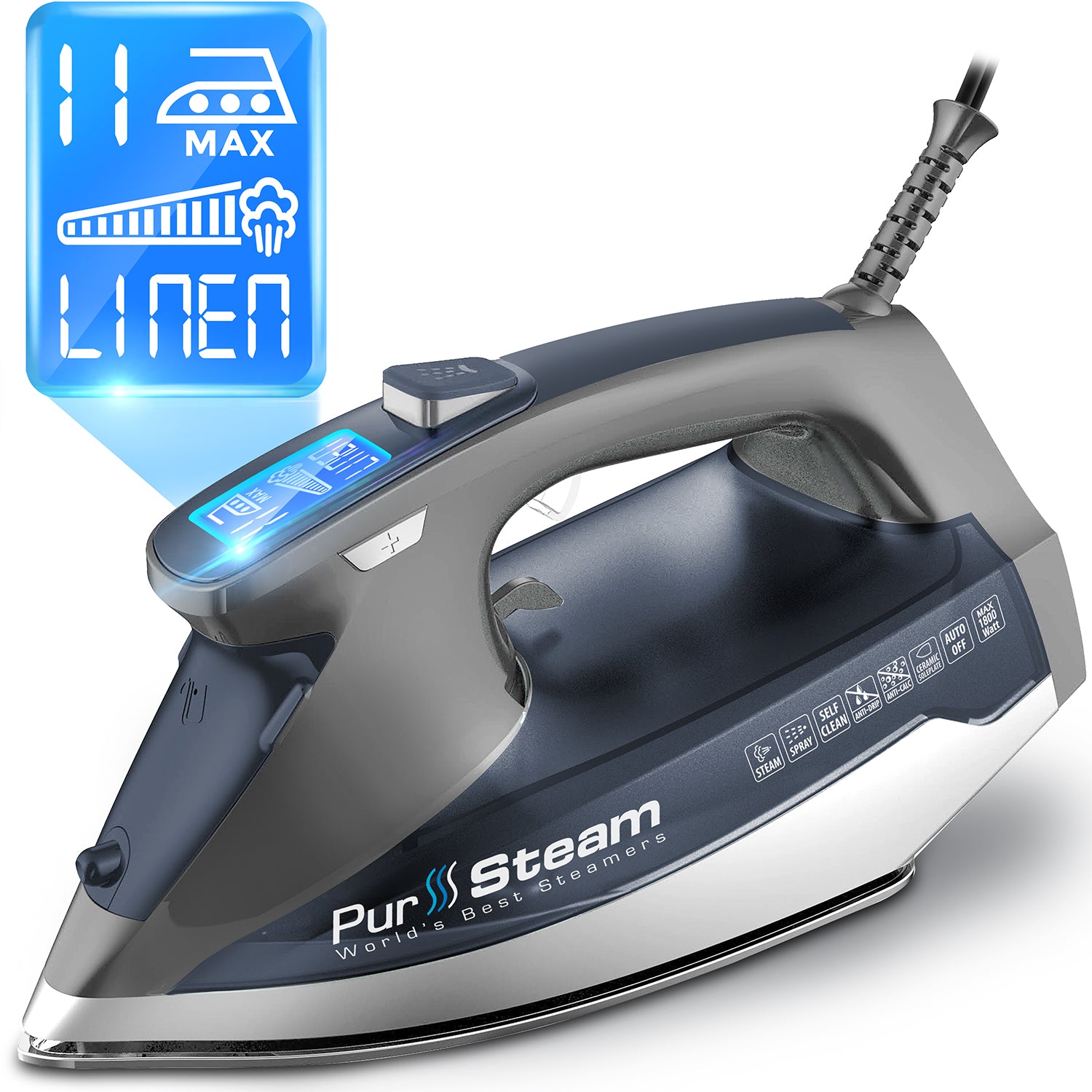 PurSteam Steam Iron 1800W