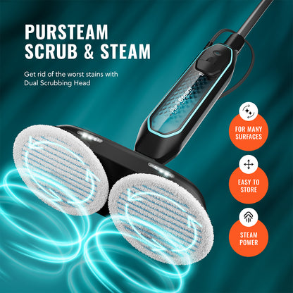 ScrubMaster Steam Mop with Dual Scrubbing Head